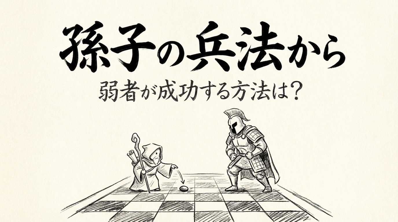 孫子の兵法から弱者が成功する方法は?