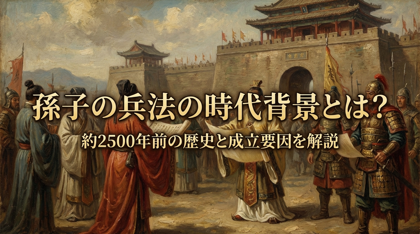 孫子の兵法の時代背景とは？約2500年前の歴史と成立要因を解説