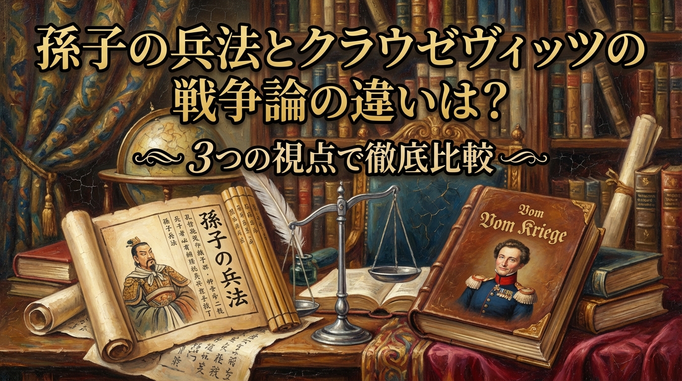 孫子の兵法とクラウゼヴィッツの戦争論の違いは?3つの視点で徹底比較
