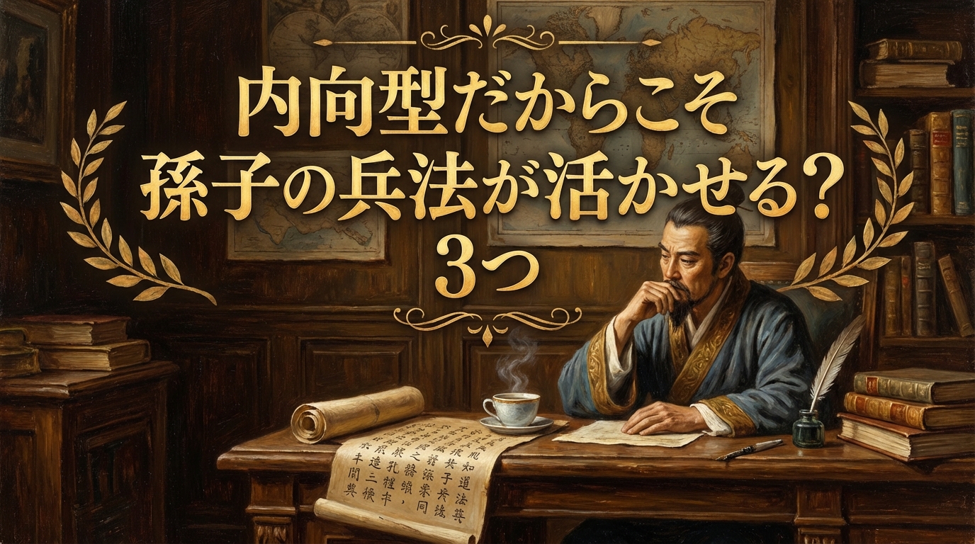 内向型だからこそ孫子の兵法が活かせる？3つの理由や実践例をご紹介！