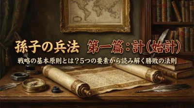孫子の兵法　第一篇：計（始計）　 戦略の基本原則とは？5つの要素から読み解く勝敗の法則