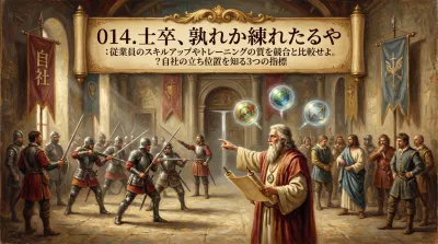 014.士卒、孰れか練れたるや ：従業員のスキルアップやトレーニングの質を競合と比較せよ。？自社の立ち位置を知る3つの指標