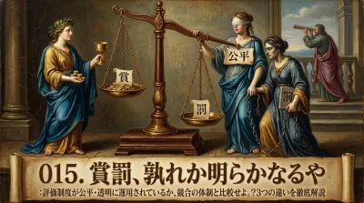 015.賞罰、孰れか明らかなるや ：評価制度が公平・透明に運用されているか、競合の体制と比較せよ。？3つの違いを徹底解説