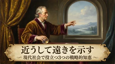 020.近うして遠きを示す：目前に迫っているときこそ、遠くにいるように見せかけ敵を惑わせる。？現代社会で役立つ3つの戦略的知恵