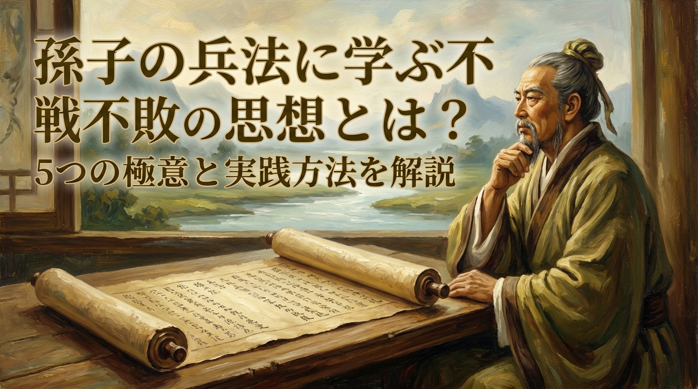 孫子の兵法に学ぶ不戦不敗の思想とは？5つの極意と実践方法を解説