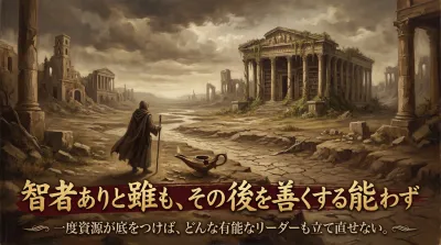 036.智者ありと雖（いえど）も、その後を善くする能（あた）わず ：一度資源が底をつけば、どんな有能なリーダーも立て直せない。その理由と3つの対策とは？