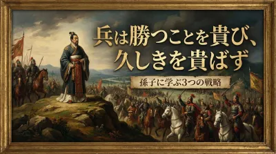 054.兵は勝つことを貴び、久しきを貴ばず ：ビジネスの目的はあくまで「勝利」であり、存続そのものを目的にしてはならない。？孫子に学ぶ3つの戦略