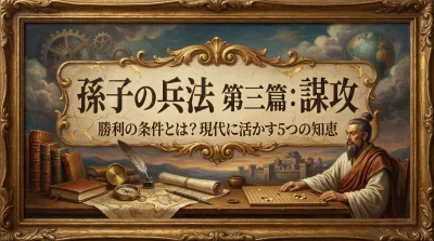 孫子の兵法　第三篇：謀攻 — 勝利の条件とは？現代に活かす5つの知恵