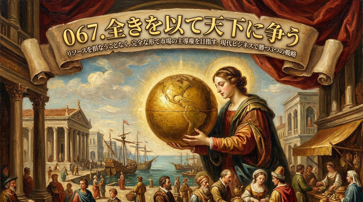 067.全きを以て天下に争う ：リソースを損なうことなく、完全な形で市場の主導権を目指す。？現代ビジネスで勝つ3つの戦略
