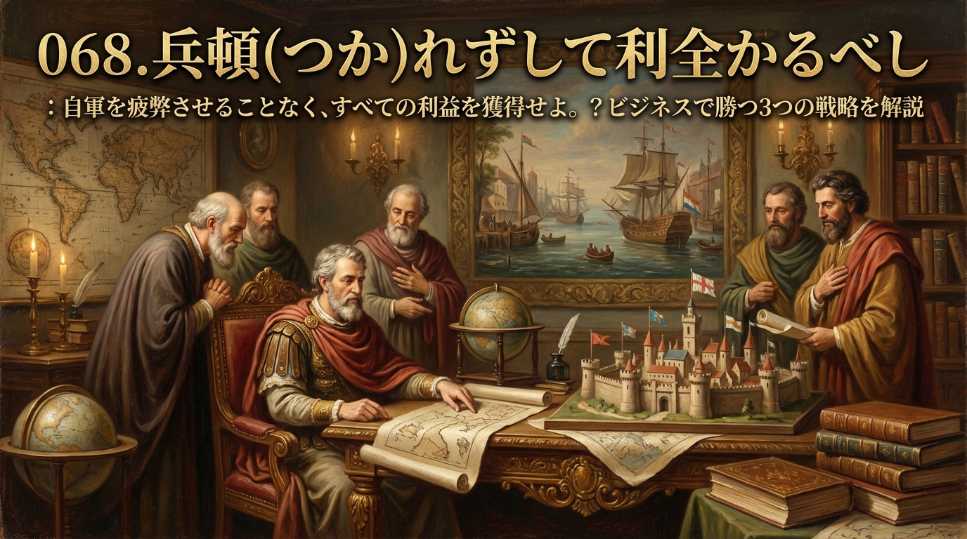068.兵頓（つか）れずして利全かるべし ：自軍を疲弊させることなく、すべての利益を獲得せよ。？ビジネスで勝つ3つの戦略を解説