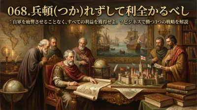 068.兵頓（つか）れずして利全かるべし ：自軍を疲弊させることなく、すべての利益を獲得せよ。？ビジネスで勝つ3つの戦略を解説