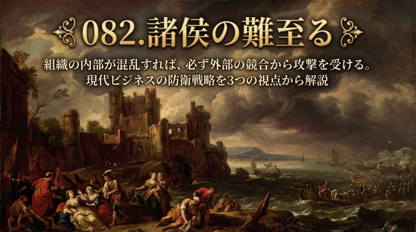 082.諸侯の難至る ：組織の内部が混乱すれば、必ず外部の競合から攻撃を受ける。？現代ビジネスの防衛戦略を3つの視点から解説