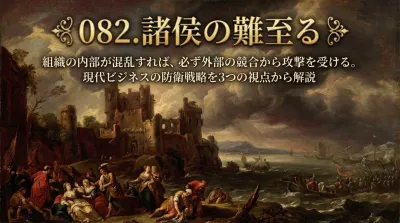 082.諸侯の難至る ：組織の内部が混乱すれば、必ず外部の競合から攻撃を受ける。？現代ビジネスの防衛戦略を3つの視点から解説