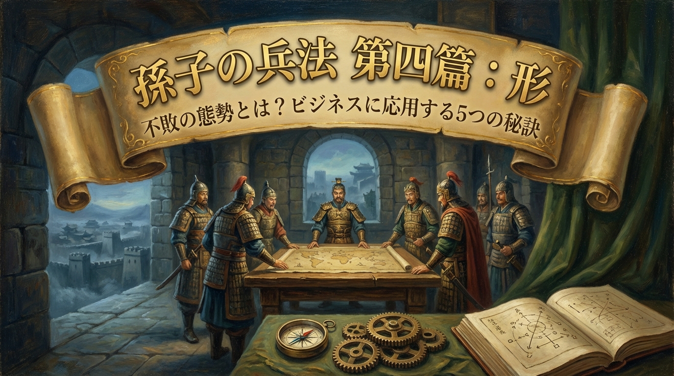 孫子の兵法 第四篇：形 — 不敗の態勢とは？ビジネスに応用する5つの秘訣