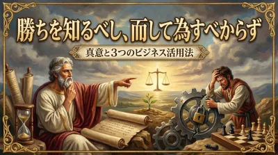096.勝ちを知るべし、而して為すべからず ：勝機を予測することは可能だが、無理やり勝機を捏造することはできない。？真意と3つのビジネス活用法