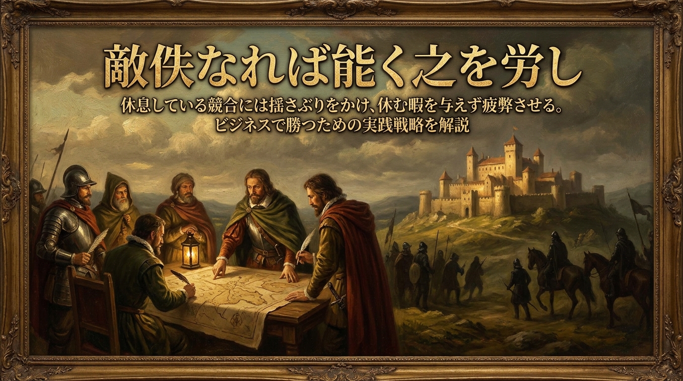 149.敵佚(いつ)なれば能く之を労し :休息している競合には揺さぶりをかけ、休む暇を与えず疲弊させる。?ビジネスで勝つための実践戦略を解説