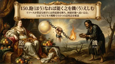 150.飽（ほう）なれば能く之を饑（う）えしむ ：リソースが豊富な相手には供給路を断ち、困窮状態へ追い込む。とは？ビジネス戦略での3つの活用法を解説