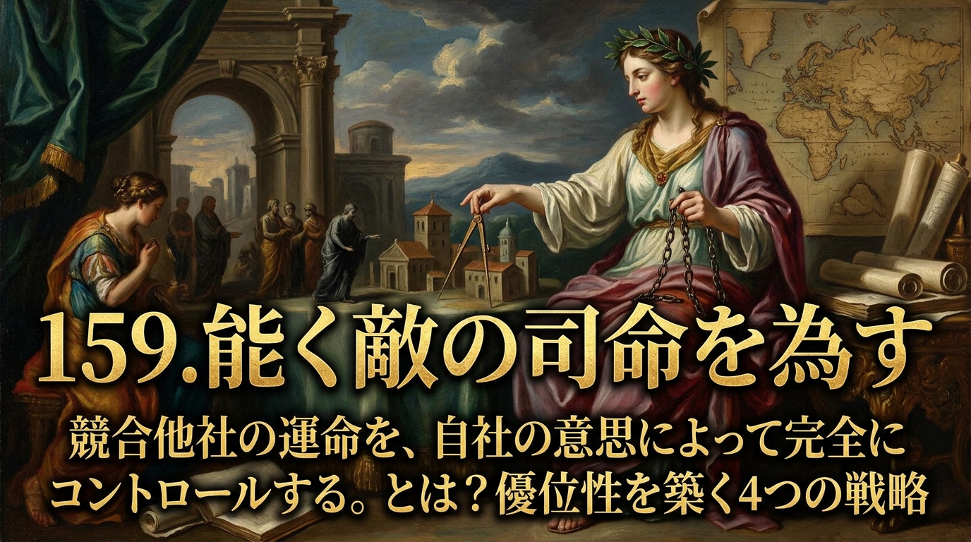 159.能く敵の司命を為す ：競合他社の運命を、自社の意思によって完全にコントロールする。とは？優位性を築く4つの戦略