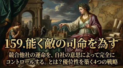 159.能く敵の司命を為す ：競合他社の運命を、自社の意思によって完全にコントロールする。とは？優位性を築く4つの戦略