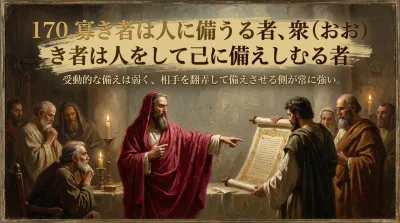 170.寡き者は人に備うる者、衆（おお）き者は人をして己に備えしむる者 ：受動的な備えは弱く、相手を翻弄して備えさせる側が常に強い。？ビジネスでの具体的な活用法や意味などをご紹介
