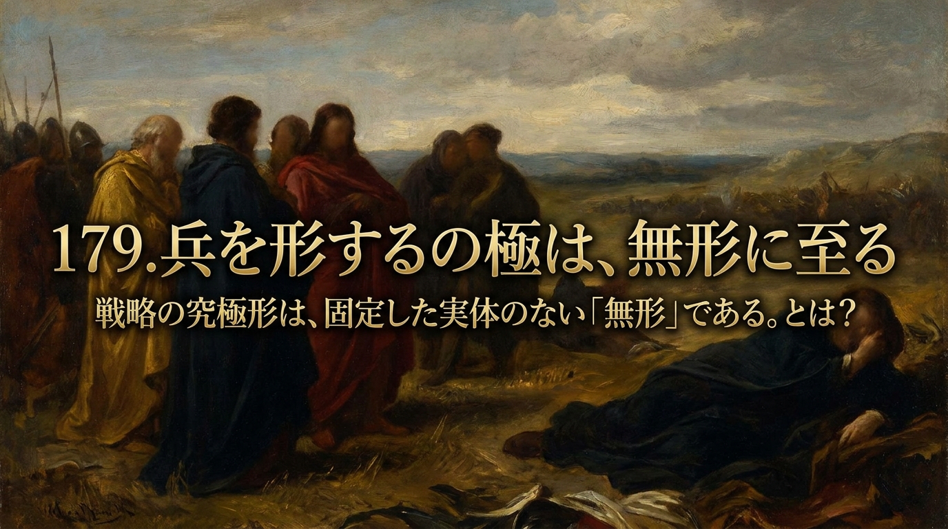 179.兵を形するの極は、無形に至る ：戦略の究極形は、固定した実体のない「無形」である。とは？ビジネスでの応用例などをご紹介