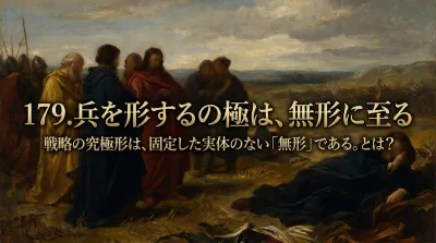 179.兵を形するの極は、無形に至る ：戦略の究極形は、固定した実体のない「無形」である。とは？ビジネスでの応用例などをご紹介